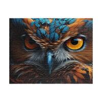 Owl's Wisdom Jigsaw Puzzle Nature Photo Puzzle Difficult 1000 Piece For Adults Puzzle Family Act