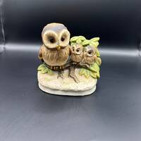 Home Co Mom owl and baby owlets figurine