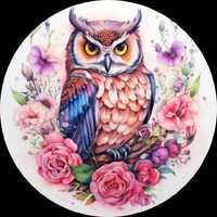 Owl Sublimation Heat Transfer Prints: Ready to Press, 10 Bundles