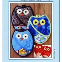 Who Owl Pot Holders Pattern by Susie C Shore Designs- VL-1332