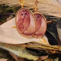 Little Owl dangle earrings