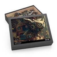 Steampunk Owl Jigsaw Puzzle | Owl Jigsaw Puzzle | Steampunk Decor