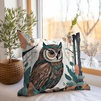 Decorative Pillows, Owl Pillow, Throw Pillow, Farmhouse Pillow, Pillow Gift, Owl Lover Gift, Cottage