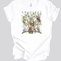OWLOLOGY Tee Shirt || Owl T-Shirt || Wildlife Bird Eco T-shirt || Raptors Owls Strigiformes Gender N