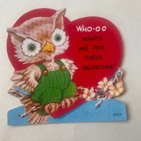 Cute cute vintage owl Valentine!