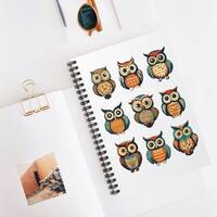 Owl Spiral Notebook - Ruled Line | Owls Journal