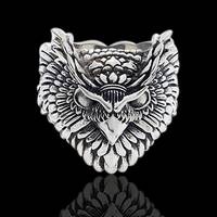 Great Horned Owl Ring, .925 Sterling Silver