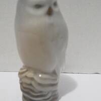 Denmark Porcelain Owl Hand-painted.