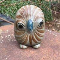 Vintage Tonala Mexican Folk Art Pottery Owl