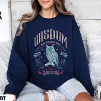Wisdom More Valuable Than Silver or Gold Owl Sweatshirt, Proverbs 3:14 Sweatshirt for Christian or C