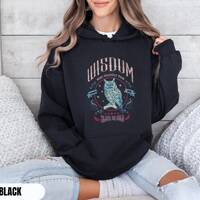 Wisdom More Valuable Than Silver or Gold Owl Hoodie, Proverbs 3:14 Hoodie for Christian or Catholic 