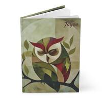 Personalized Sleeping Owl Journal Notebook Diary, Lined Journal Pages Owl Notebook Owl Lover Gifts f