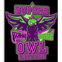 Superb Owl Fine Art Print Poster Home Decor Wall Art Digital