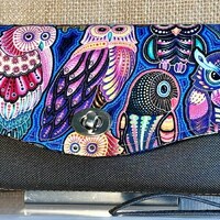 Necessary Clutch Wallet & Wrist Strap (Owls)