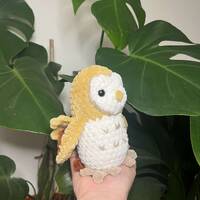 Crochet Owl Amigurumi Toy, Handmade Bespoke