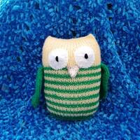 Hand knitted Owl toy