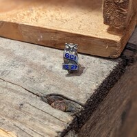 1927 G.C.I. Sterling Owl Lapel Pin
