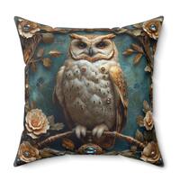 Owl Pillow, Owl Decor, Owl Lovers, Throw Pillow, Decorative Pillow, Accent Pillow, Home Decor, Livin