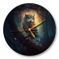 Withchy Wall Clock Wise Owl | Unique Wall Clock for Wiccans