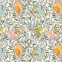 Owl Toss Cotton Quilt Fabric: Cori Dantini WELL OWL BE Print