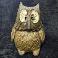 Mid-Century Modern Owl Incense Burner - Large Wonderful Owl Incense Burner - Comical Owl Figure