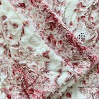 Snowy Owl Merlot Minky Baby Girl Blanket | Burgundy Red, White Luxe Cuddle Plush Blanket | Baby, Tod