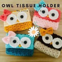 Owl Tissue Holder, Pocket Tissue Holder, Pocket tissues, pocket tissue pouch, pocket tissue case, Ti
