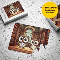 Wise Little Owls - 30 Piece Library Puzzle