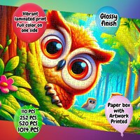 Owl Jigsaw Puzzle 1000 Family Game Night Gift Puzzle Lovers 500 Piece Puzzle 1000 Jigsaw Puzzle for 
