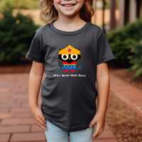 Super Hero Owl Cartoon Kids T-Shirt - Fun Superhero Tee for Boys and Girls - Baby Toddler and Childr
