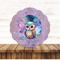 10in. Owl wind spinner digital download