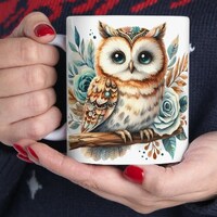 Cute Owl Mug, Owl Mug, Owl Coffee Cup, Gift For Owl Lover, Coffee Mug, Mug with Owl, Owl Lovers Gift