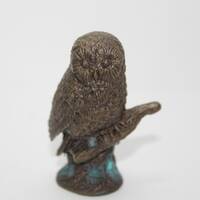 Franklin Mint Bronze Owl 1988 Treasury of Owls Series