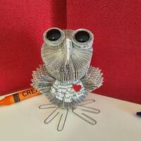 Book Sculpture, Owl, Book Page Art, Book Art, Owl Theme, Teacher Gift, Librarian Gift, Recycled Book