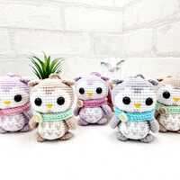 Amigurumi Eule Schl&uuml;sselanh&auml;nger &ndash; geh&auml;kelter Mini Anh&auml;nger, s&uuml;&szlig