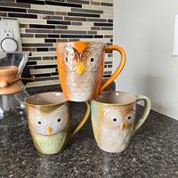 Vintage Pier One Owl Mugs