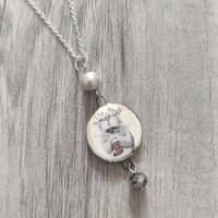 Owl Statement Necklace, Owl Pendant, Woodland