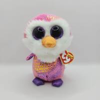 Vintage Ty Beanie Boo 'Patty' the Pink Owl (6 inch) - Justice Exclusive *Rare*