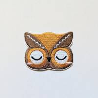 SALE* Cute Sleepy Owl Patch: Lovely Embroidered Animal Badge / Patch - Iron-On / Sew-On Applique for