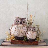 Owl Arrangement - 2 Owls (A24-97)