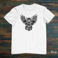 Ethnic Style Owl Men's Unisex Cotton Tee Unique Printed T-Shirt