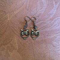 Silver Owl Earrings