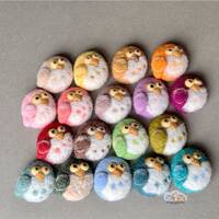 Felted Owl Keyring,Owl Brooch, Owl Magnet, needle felted owl, felted brooch, keyring gifts, fridge m