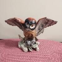 Beautiful Barn Owl Porcelain Figurine