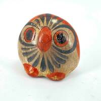 Tonala Owl Bird with Smaller Bird on Back 2.5"