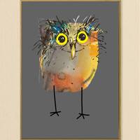 Little Owl Art Print: Whimsical Nursery Decor