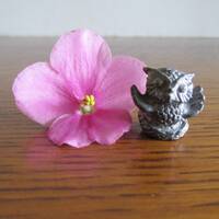 Vintage Miniature Pewter Owl  Figurine  Knick Knacks