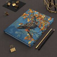 Hardcover Journal | Owl in Tree | Writing Notebook | Lined Pages | High-Quality | Gift | Man | Woman