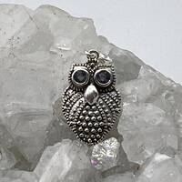 Amethyst Owl Pendant