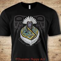 Native American T-shirt, Owl Man, Portion Donated, MMIW, Native Hope,PNW, Haida, NW Coast,Owl, Feath